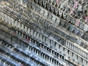 Letterpress Lead Type 18 Pt. Typo Script Extended - ATF # 400    G26
