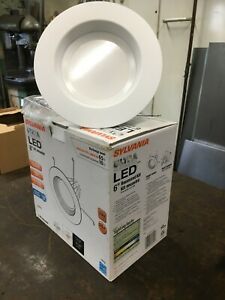 Sylvania LED Lamp 6&#034; Recessed Kit, Indoor Outdoor, 2700K 65W, 120 Volt 