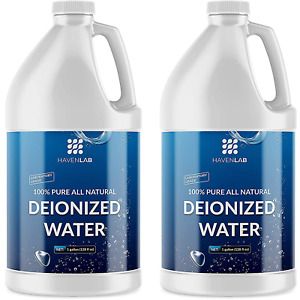HAVENLAB Deionized Water; Demineralized Formula-Purification Softener for Cleani