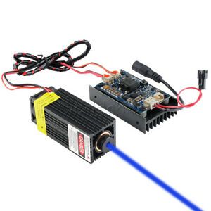 15W Laser Head Engraving Module with TTL 450nm Blu-ray Wood Marking Cutting Tool