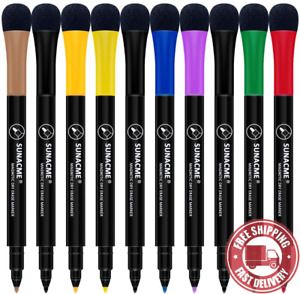 Dry  Erase  Markers ,  Magnetic  Dry  Erase  Pen ,  10 - Pack  Bullet  Tip  Whit