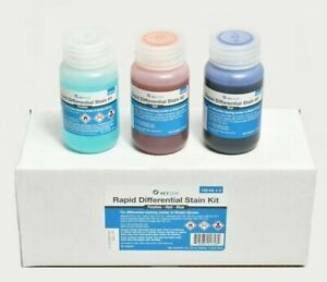 Vet Supply VETONE Rapid Differential Stain Refill Kit, Fixative/Red/Blue 120 ml