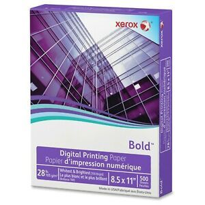 Xerox Bold Digital Printing Paper 8 1/2&#034; x 11&#034; White 500 Sheets Per RM 3R11760
