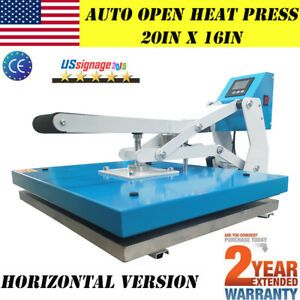 16&#034; x 20&#034; Auto Open Clamshell Heat Press Machine T-SHIRT Sublimation Transfer