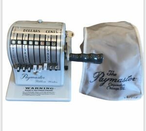 Paymaster 8000 Ribbon Writer w/ dust Cover &amp; key EXCELLENT!!