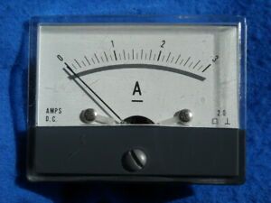 Altai? Vintage Used Analogue 2.0 Panel Meter (D.C 0-3 Amp) 2-17  AMPS D.C.