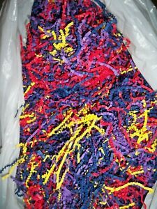 Multi Color Shred 1/2 Pound Crinkle Cut Paper Mixed Shredded Red/Blue/Purple/Yel