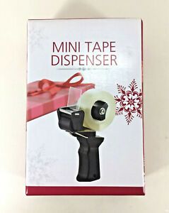 NEW Bed Bath &amp; Beyond MINI TAPE DISPENSER with Standard Tape Roll BLACK