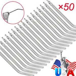 50PCS Dental Air Water Spray Nozzles/Tips/Tubes Triple 3-way Syringe Metal 135°C