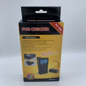 NF-488 Network PoE Checker Tester Tools Voltage Current Testing CAT5 CAT6