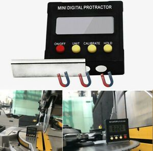 Digital LCD Protractor Gauge Level Angle Finder Box Inclinometer Magnet Meter-
