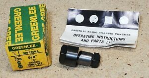 Greenlee No. 733  5/8&#034; D-shape punch - knockout