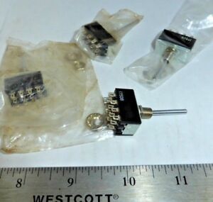 LOT OF MINI ON/ON(MOM) 4PDT LONG LEVER TOGGLE SWITCHES A