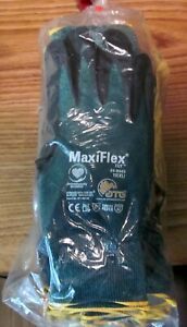 12 Pair Maxiflex Cut 34-8443 Size 10(XL) Cut Resistant Light Weight Palm Coated