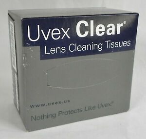 Uvex &#034;Clear&#034; Lens Cleaning Tissues, New Sealed Box of 500 Sheets, Spearian