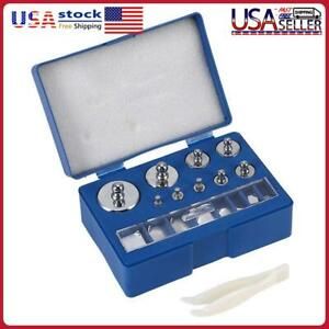 17pcs Chrome Plating Calibration Gram Scale Weights Set for Digital Scale