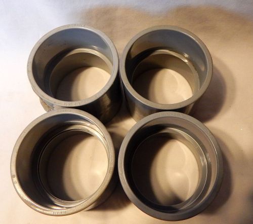 Cantex 2 1/2&#034; Coupling-Slip Joint-PVC Fittings-Electrical Gray Conduit-4 ea