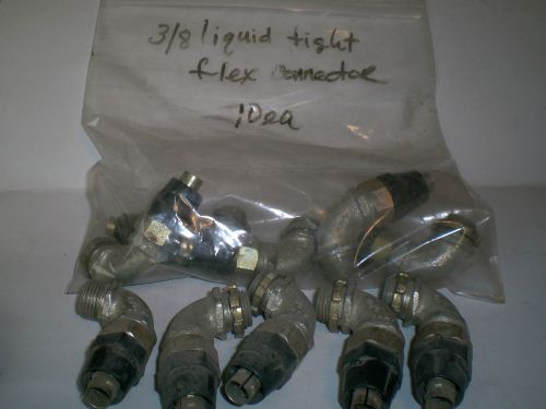 Liquid tight 3/8 elbow flexible connector wholesale lot of 10 new liquidtight for sale