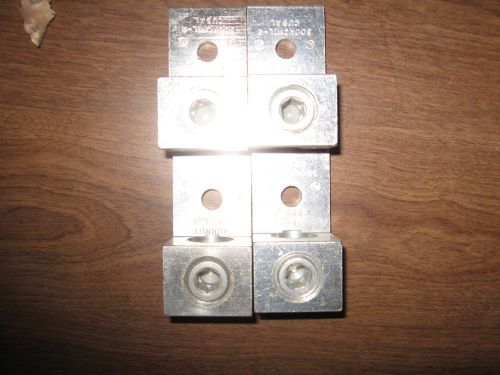 Burndy 250 mcm lugs cual set of four new for sale