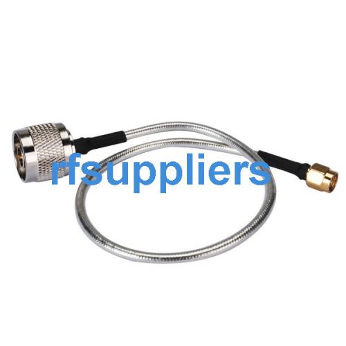 N male to SMA male pigtail RG402 for radio antenna 30cm
