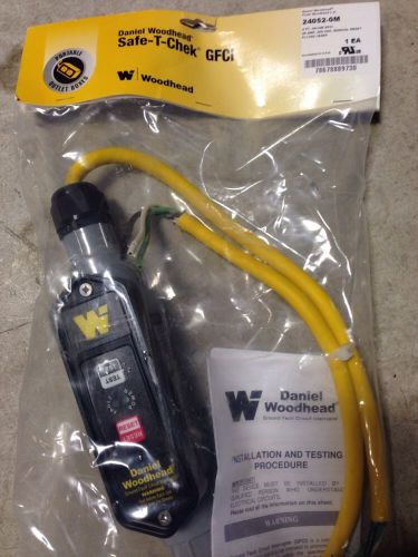 Daniel woodhead 24052-0m line cord,gfci,20 amps ac,240 volt   brand new for sale