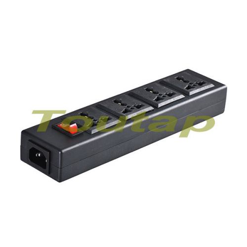 Iec3pin versatile 4outlet ac power plug strip converter socket connector adapter for sale