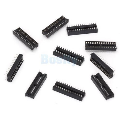10pcs 28 pin pitch 2.54mm dip ic sockets adaptor solder board type socket for sale