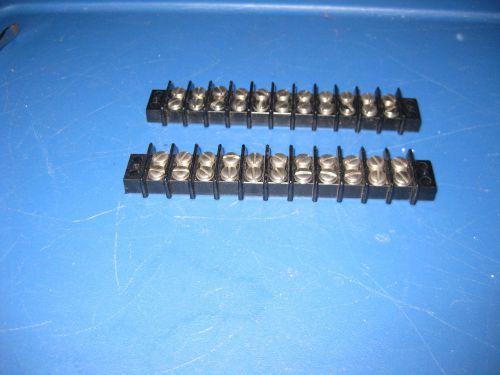 (lot of  2)   11 position 600 series terminal strip)
