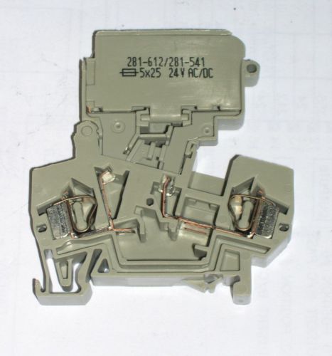 Wago, fused terminal blocks, 281-612/281-541, lot of 70 for sale