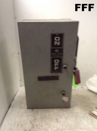 Ge heavy duty safety switch cat no th3322j model 2 60a 240vac/250vdc 15 hp for sale