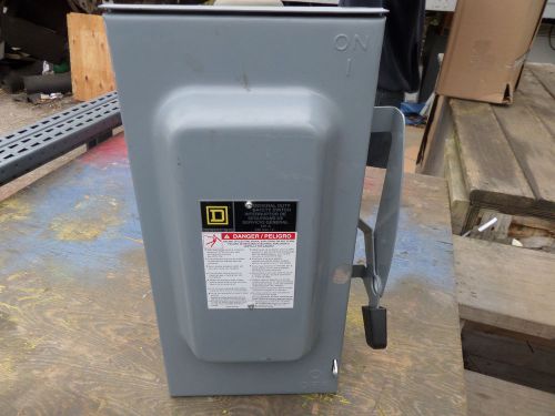 Square D 3R General Duty Fusible Safety Switch D223NRB 100A 240V Single Pole