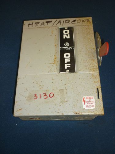 GE General Electric 240VAC/250VDC 60A 3 Phase Cat # TG4322  Mod. 6 Safety Switch