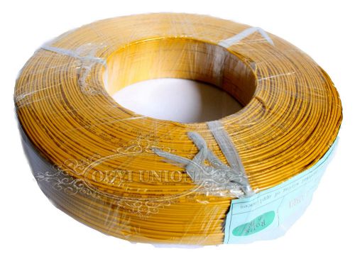 2000ft x 1-pin cable 330v ft1 lf yellow 26awg cord ul-1007 hook-up wire strip for sale