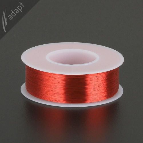 Magnet Wire, Enameled Copper, Red, 36 AWG (gauge), 155C, ~1/4 lb, 3100 ft HPN