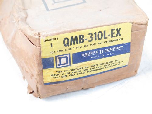 NEW FACTORY BOX SQD SQUARE D QMB-310L-EX QMB310LEX MOUNT 100A 250V TWIN SAFLEX