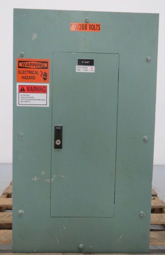 Westinghouse prl1 100a amp 208/120v-ac breaker distribution panel b293958 for sale