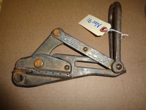 Klein 1611-20 Chicago Grip Cable Wire Puller 4500-lbs Max .20 - .40 Nov91