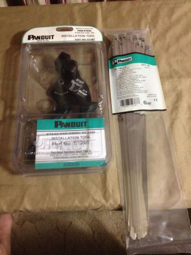 Panduit st2mt cable tie installation  tool,  new with 50 14 inch  bands for sale