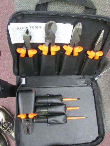 Klein 8 pc high voltage electrical tools in carry bag
