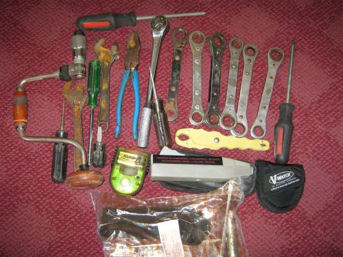 Linemen tool lot   v watch personal voltage detector electrician tools for sale