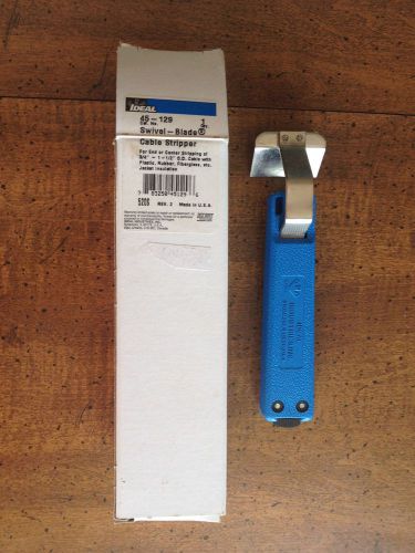 Ideal, swivel-blade, cable stripper, 3/4&#034; - 1-1/2&#034; od cable, #45-129, new, usa for sale