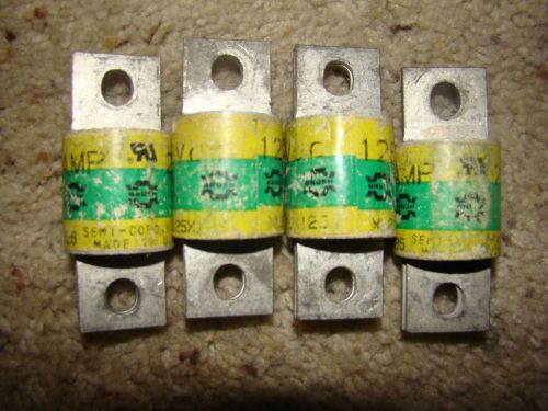 Xl25x125 - brush fuses - fuse, 125a, 250vac for sale