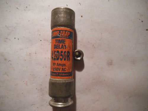GOULD SHAWMUT AMP-TRAP TIME DELAY A42D50R 50 AMP FUSE 250V  - USED