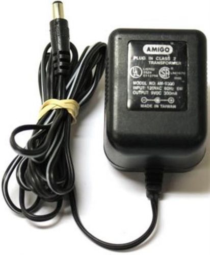 Amigo am-9100 ac adapter power supply output 9vdc 100ma  input 120vac 60hz 6w for sale