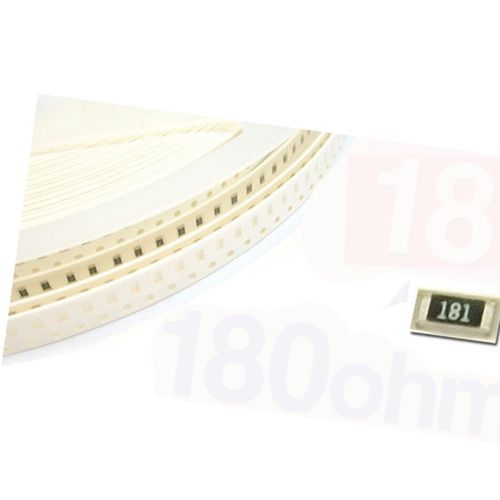 500 x smd smt 0805 chip resistors surface mount 180r 180ohm 181 +/-5% rohs for sale