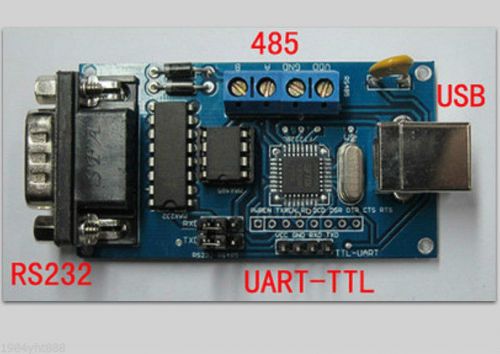 Usb a to serial rs232 db9 uart rs485 adapter converter module ch341 for win7 for sale