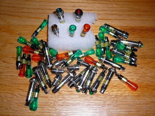 Lot of various 6 vdc led indicator lights (45 pcs)   $$reduced$$ for sale