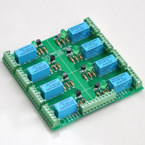 Eight DPDT Signal Relays Module Board, 12V,for 8051 PIC