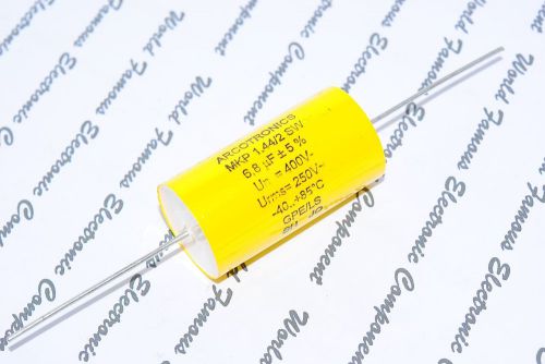 1pcs - arcotronics 6.8uf (6,8µf) 400v 5% mkp 1.44/2 sw axial film capacitor for sale