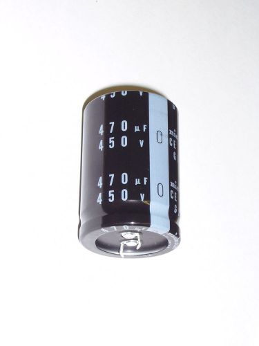 2 nichicon 450v 470uf 105c low esr snap in capacitors for sale